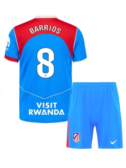 Atletico Madrid Pablo Barrios #8 Replika Tredje Kläder Barn 2025-26 Kortärmad (+ byxor)